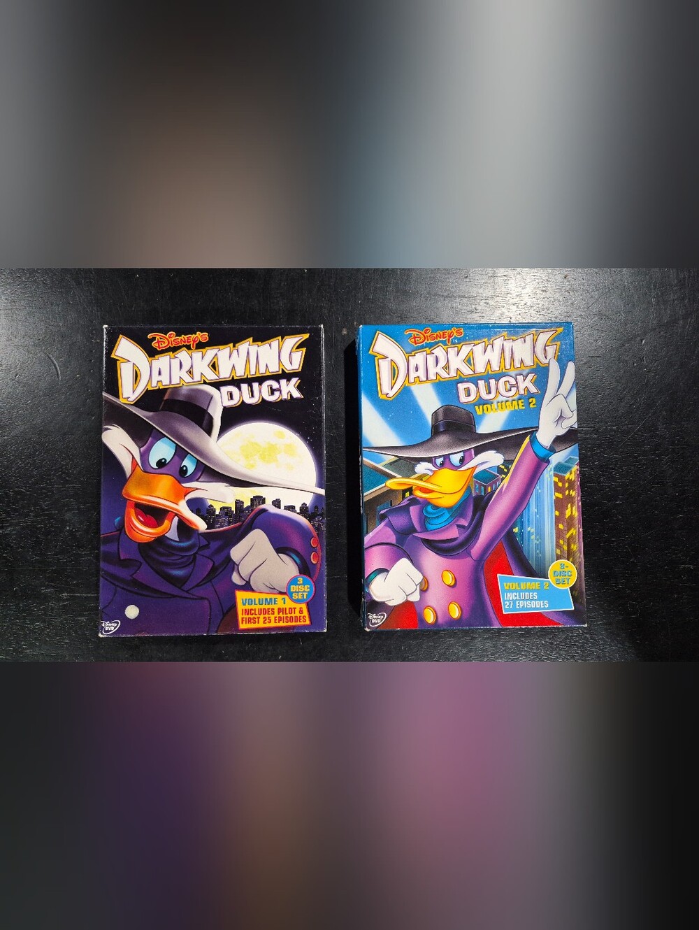 Disney Darkwing Duck DVD Vol 1 & 2 Box Set Lot 90s Animated Series Cartoon Used